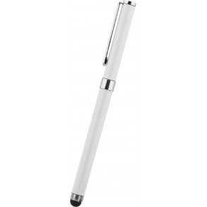 Pen til touchskrm og kuglepen, hvid