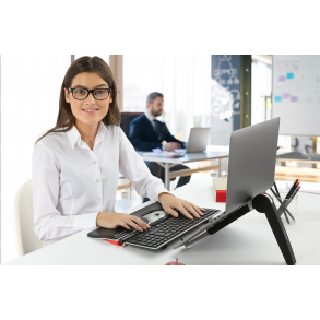  CONTOUR ergonomisk rejsekit stand RollerMouse og tastatur 