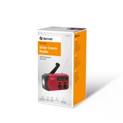 Ndradio Radio FM/AM radio med LED Lommelygte solcelle, indbygget 2000 mAh powerbank