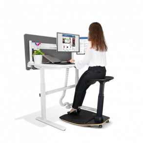 Office Skrivebord hve snkebord vipbart elektrisk Hvid