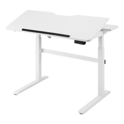 Office Skrivebord hve snkebord vipbart elektrisk Hvid