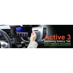 Brodit aktiv holder m. cigar adapter til Samsung Galaxy Tab Active 2 Active 3 m. original cover