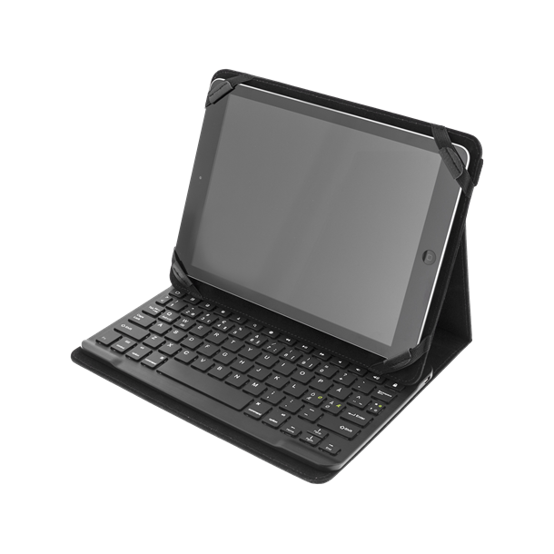 Cover mappe universal med bt tastatur op til 10" tablet nordisk