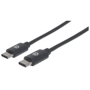 USB Kabel Device Cable charge Sync Hi-speed 2.0 USB-C - USB-C Sort 0,5m 1m 2m 3m  ved 10 stk. 