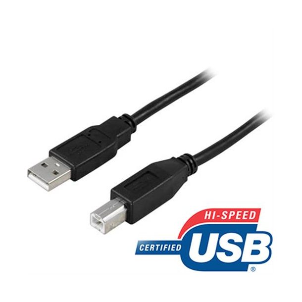 USB kabel 2.0 Hi-Speed USB-A han - USB-B han printerkabel mv