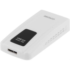 Adapter USB 3.0 DVI HDMI VGA-adapter Ekstern adapter fungerer som ekstra grafikkort