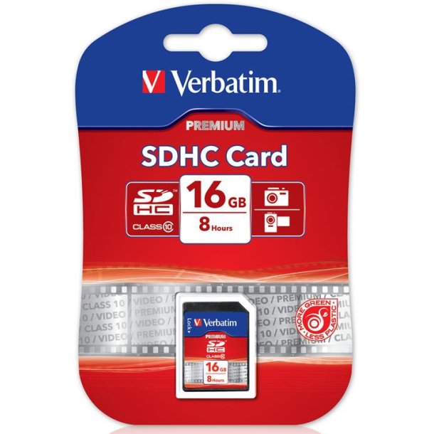 Verbatim SDHC/SDXC Memory kort 16GB - 256GBSecure Digital High-Capacity Class 10 