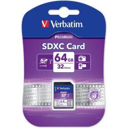 Verbatim SDHC/SDXC Memory kort 16GB - 256GBSecure Digital High-Capacity Class 10 