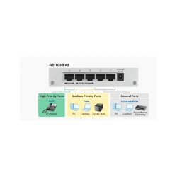 Zyxel GS-108S v2 Switch 8-porte Gigabit